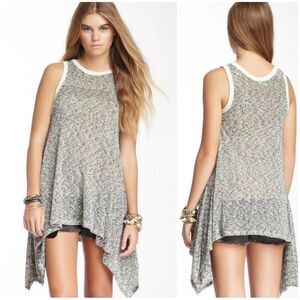Free People Bumble Bees Knees Asymmetric Tunic Tank, Size XS